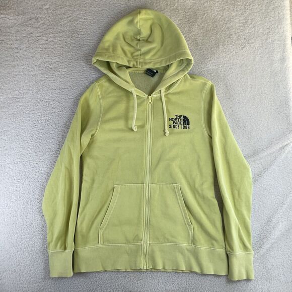 North Face Hoodie Sweatshirt Womens Small Graphic Pullover Jumper Full Zip - Picture 1 of 16